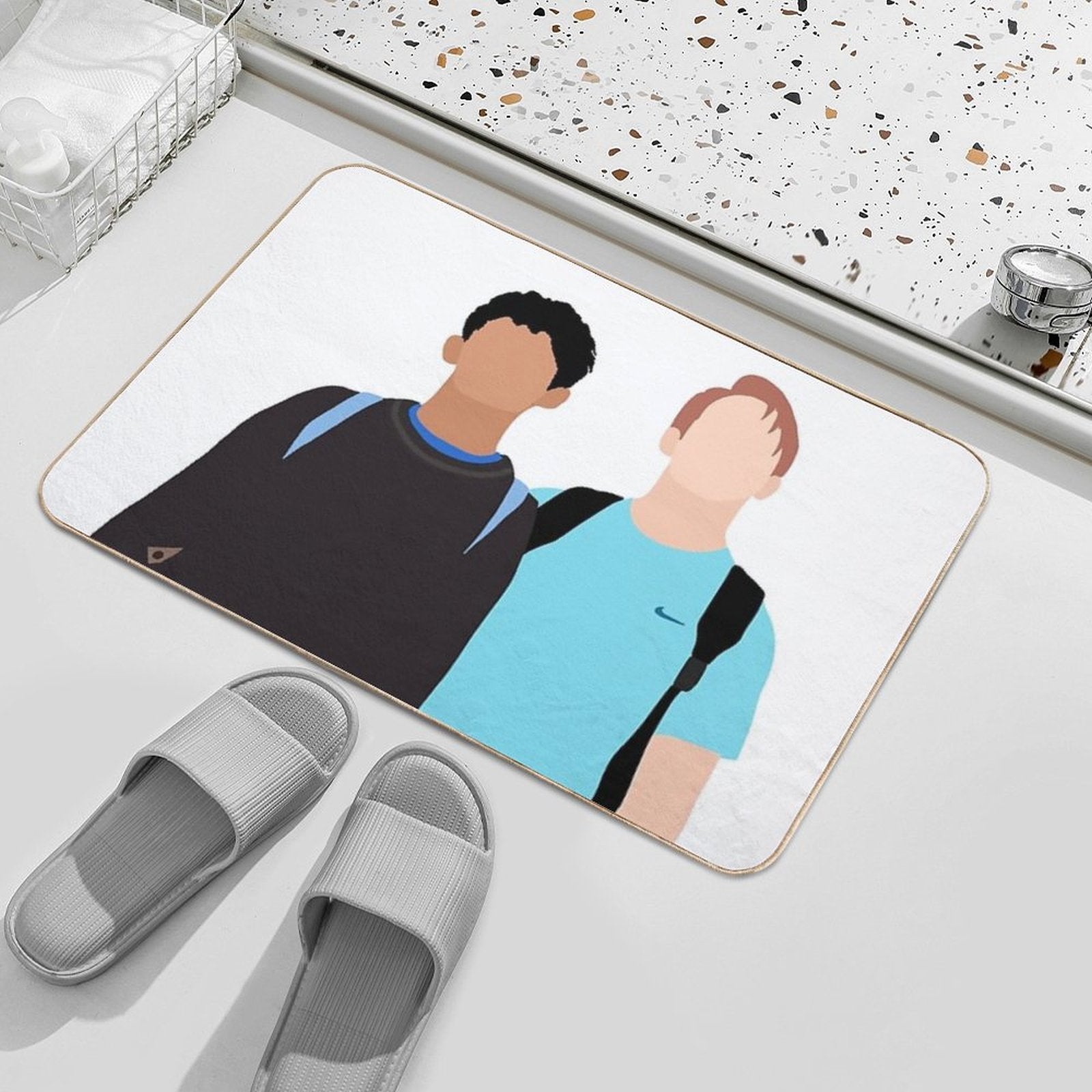 Heartstopper - Nick And Charlie  Odorless Bath Mat