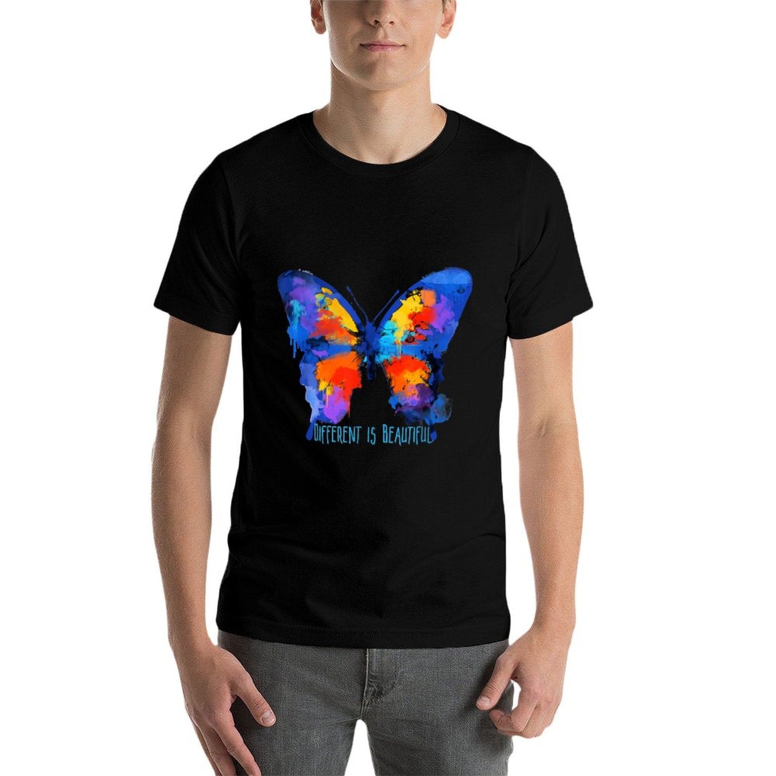 Autism Awareness for Women, Butterfly  Durable T-Shirt