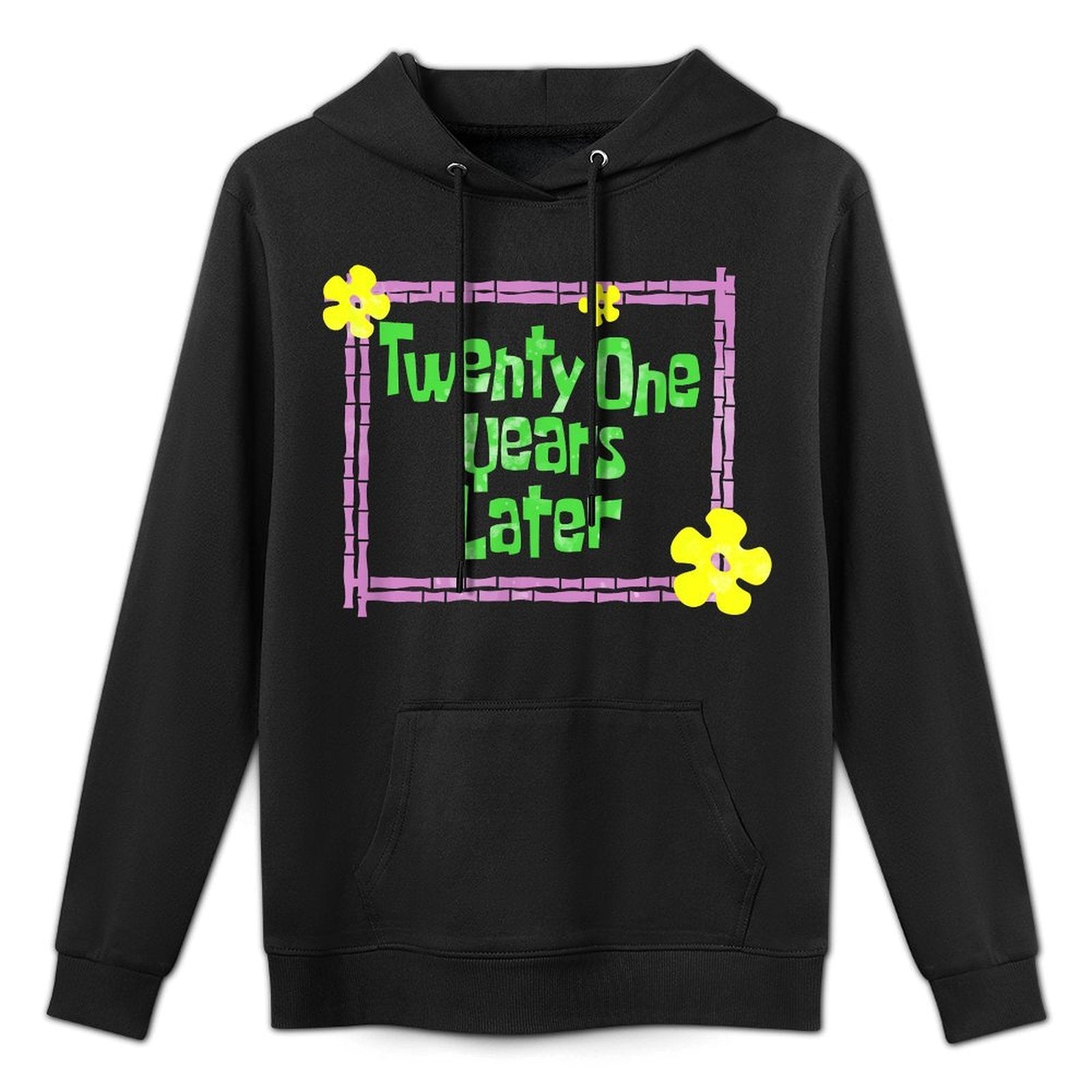 Twenty One Years Later Funny 21 Year Old Birthday Party Medium-Weight Fabric Hoodie