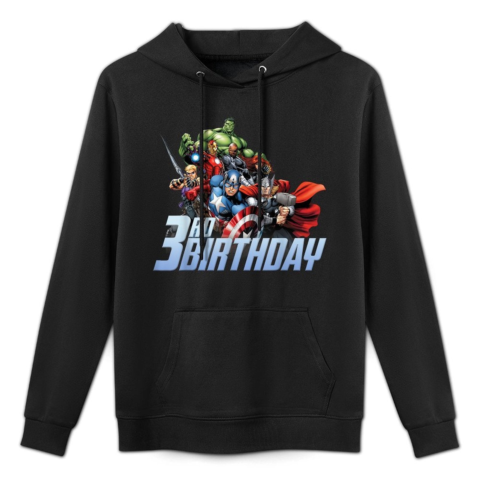 Marvel Avengers Action Shot 3rd Birthday Durable Construction Hoodie