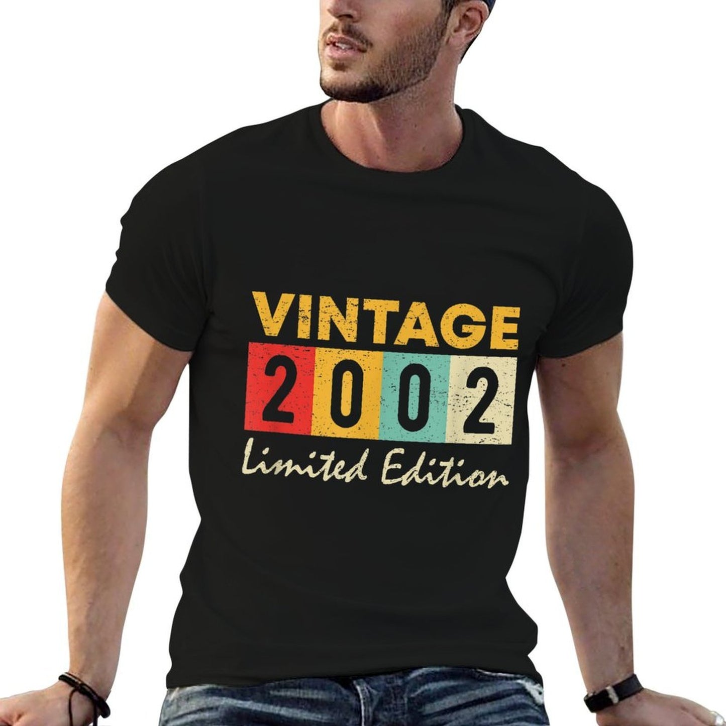 21 Years Old Vintage 2002 Limited Edition 21st Birthday  Wrinkle-resistant T-Shirt
