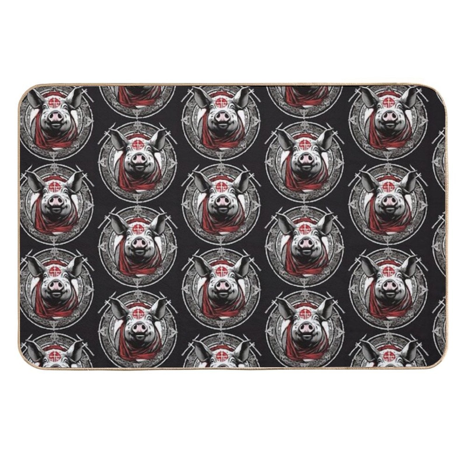 BLOOD PIG CREST  Toxin-Free Bath Mat