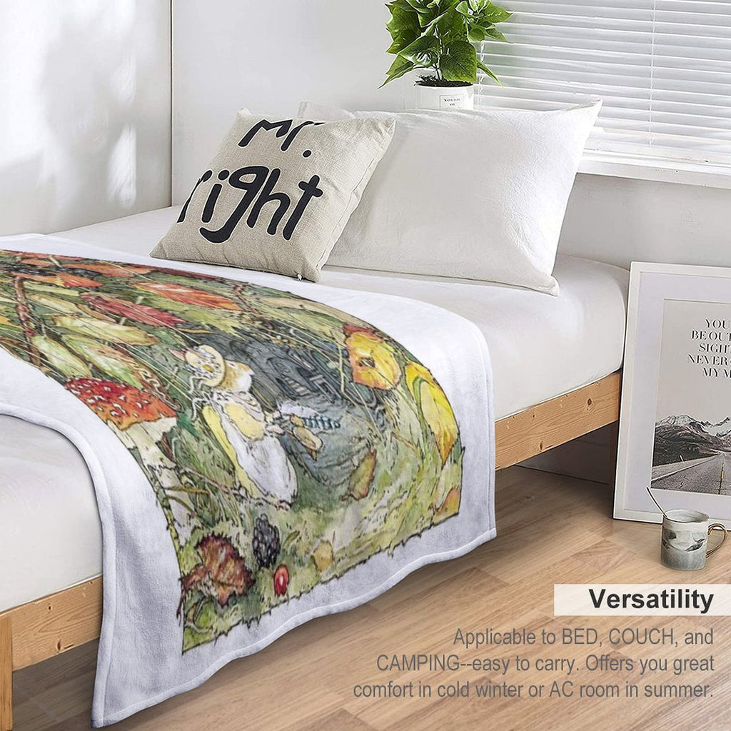 Primrose at The Entrance to The Tunnels Eco-conscious Throw Blanket