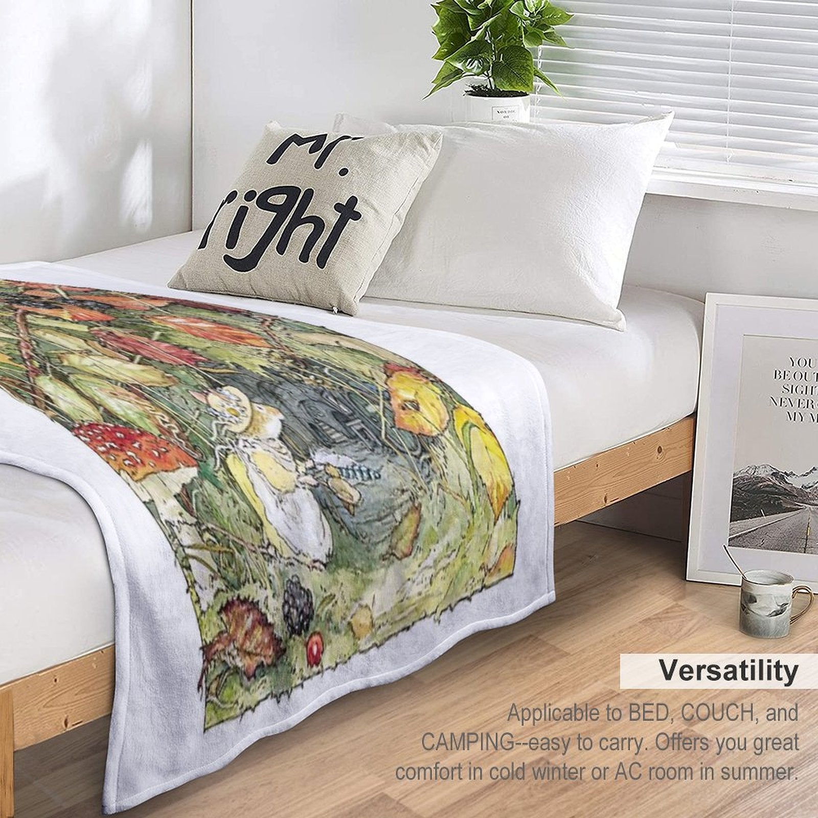 Primrose at The Entrance to The Tunnels Eco-conscious Throw Blanket