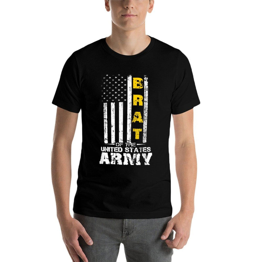 Army Brat, Brat of The US Army, Army Vets Parents Children  Summer-ready Fabric T-Shirt