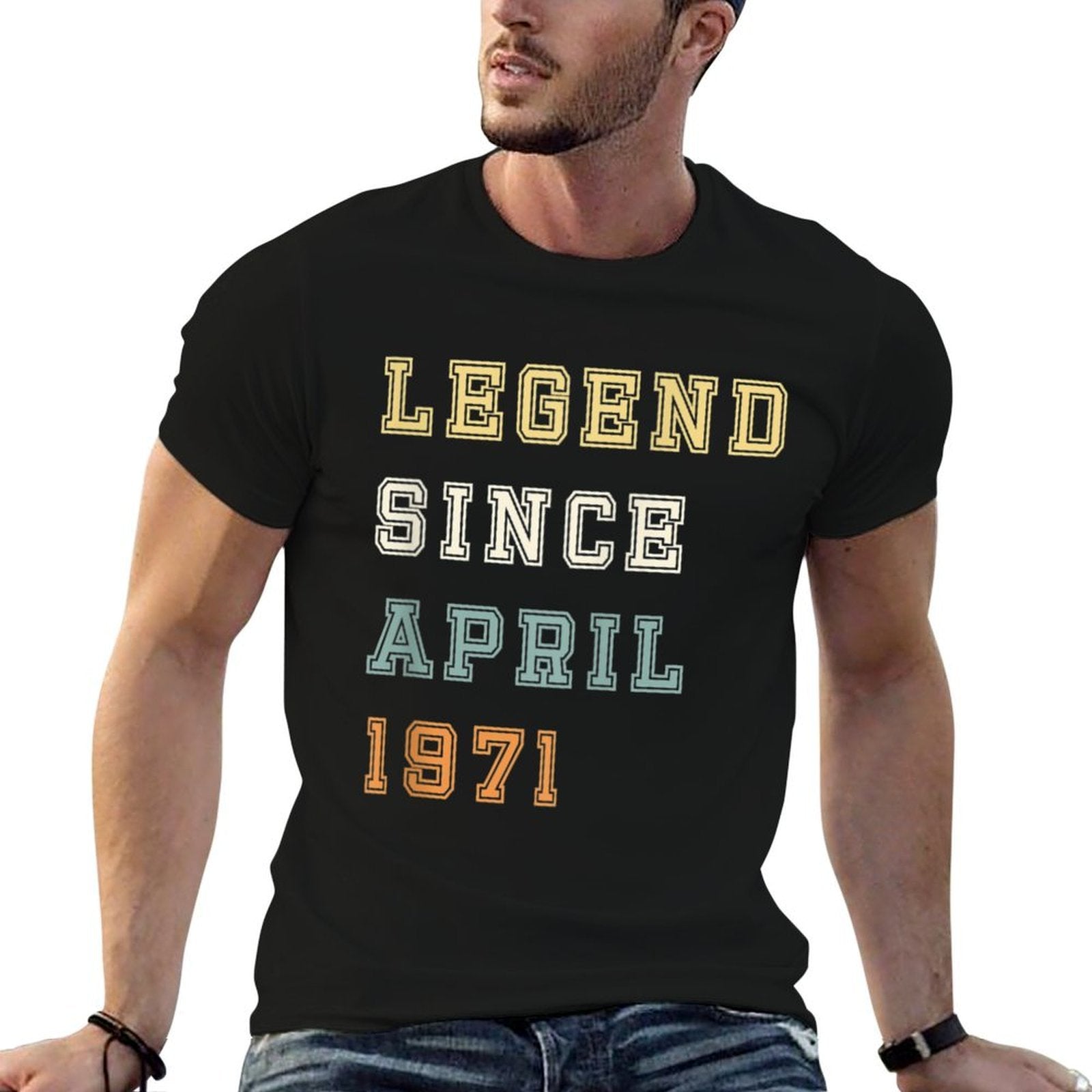 Mens April 1971 50th Birthday Legendary  Classic T-Shirt