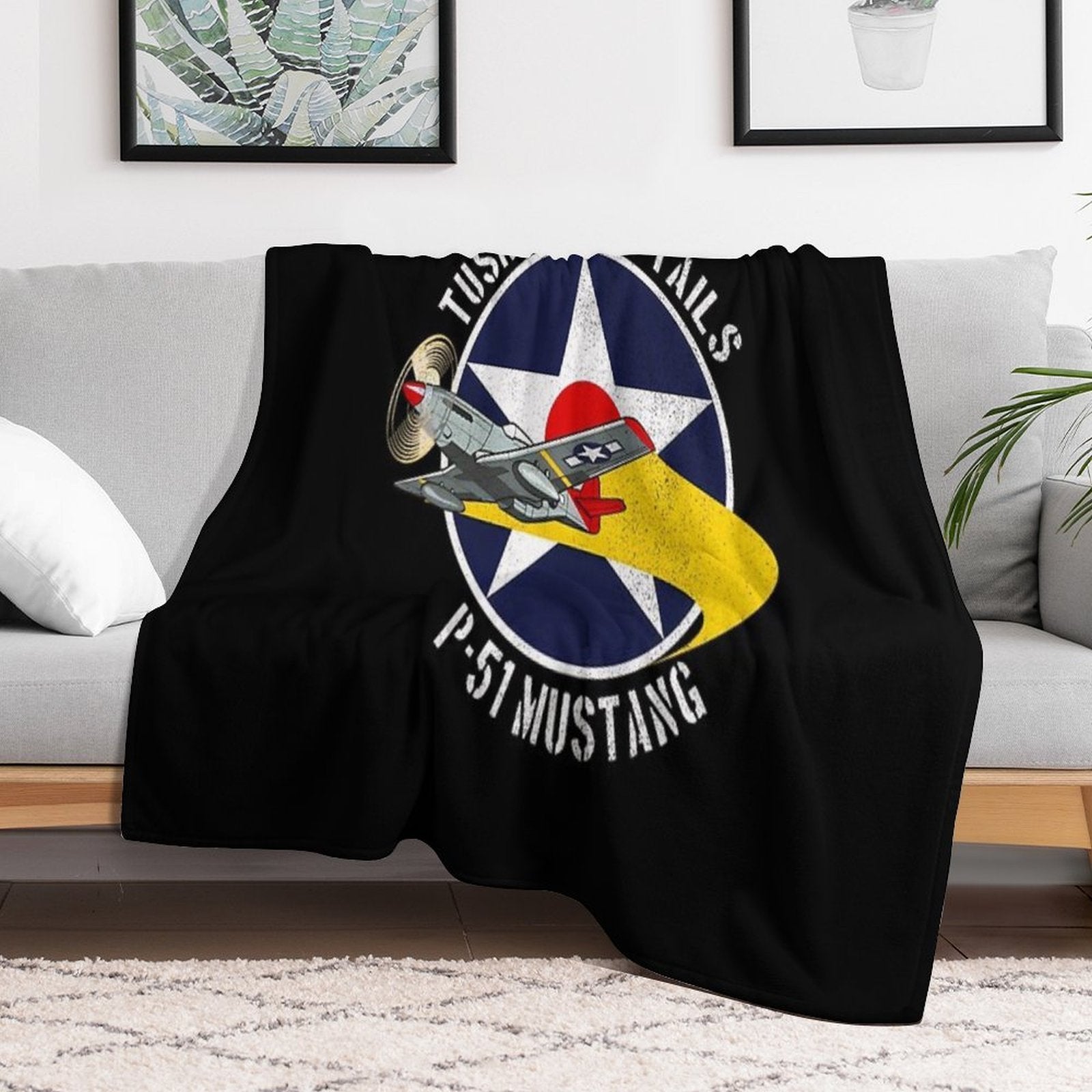 Tuskegee Red Tails - Tuskegee Airmen Durable Throw Blanket