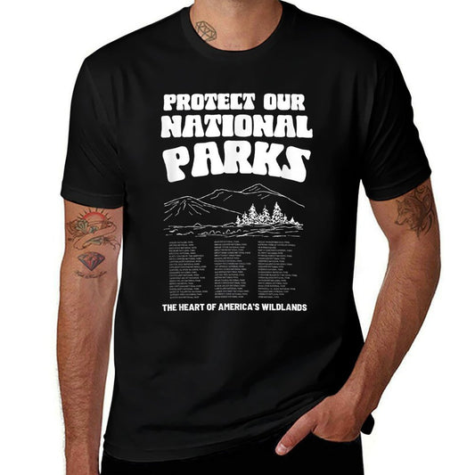 Vintage Granola Girl Aesthetic Protect Our National Parks  Easy-care T-Shirt