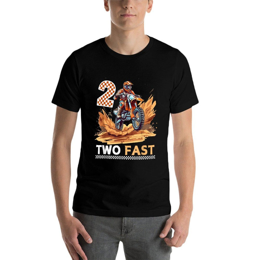 Two Fast ATV Kids Dirt Bike 2nd Birthday  Slim-fit Cut T-Shirt