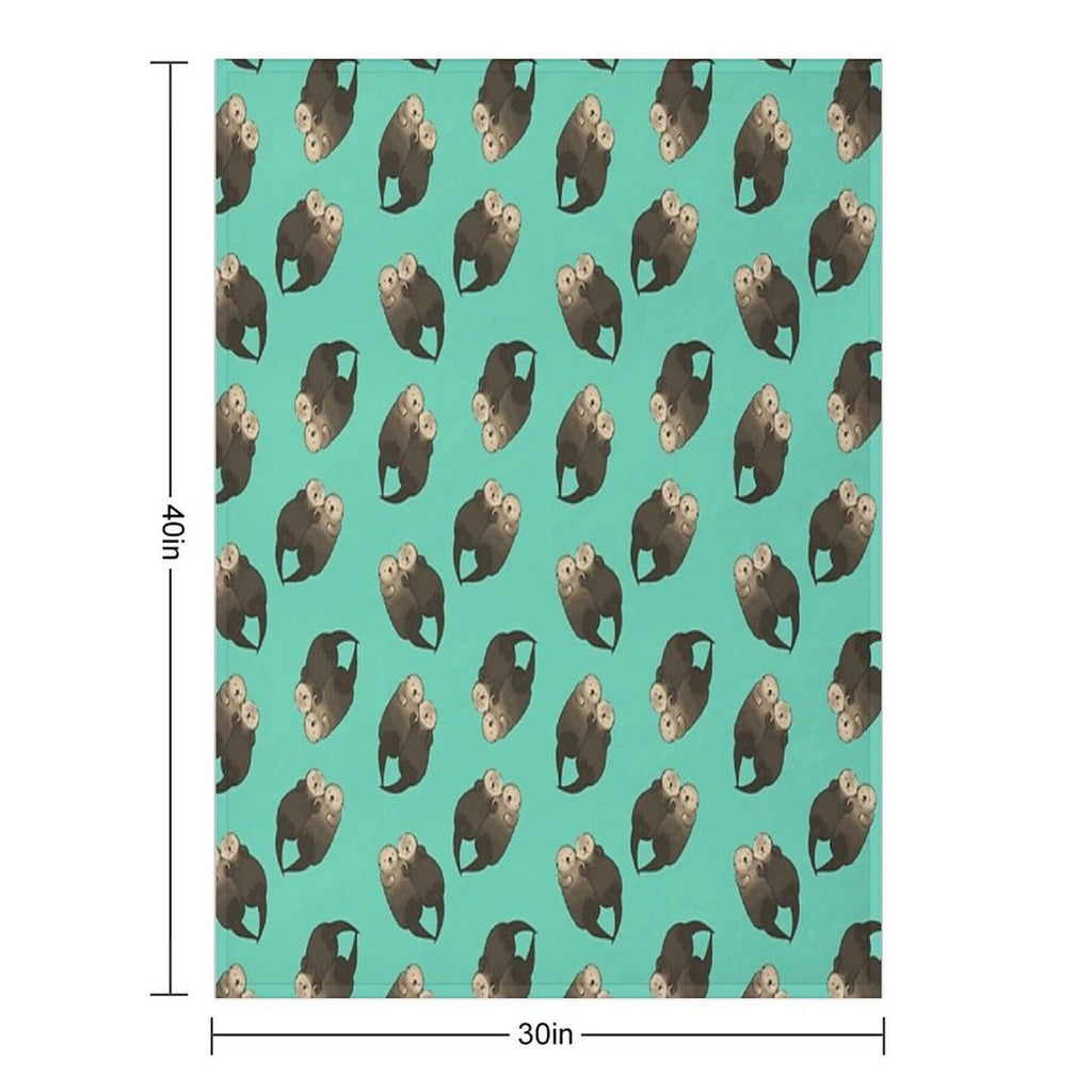 Significant Otters - Otters Holding Hands Anti-pilling Throw Blanket