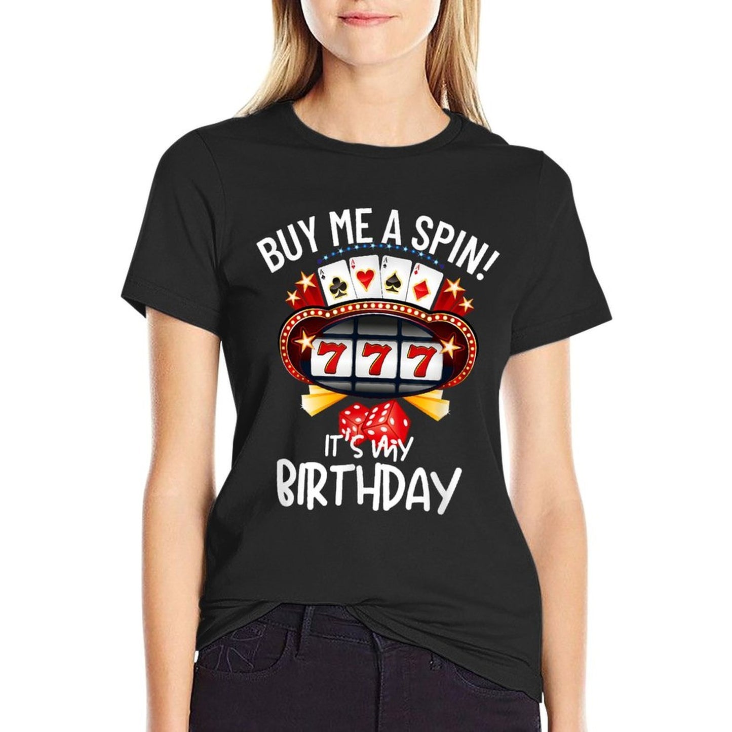 Slot Machine 777 Lucky Birthday Gambling Casino  Soft T-Shirt