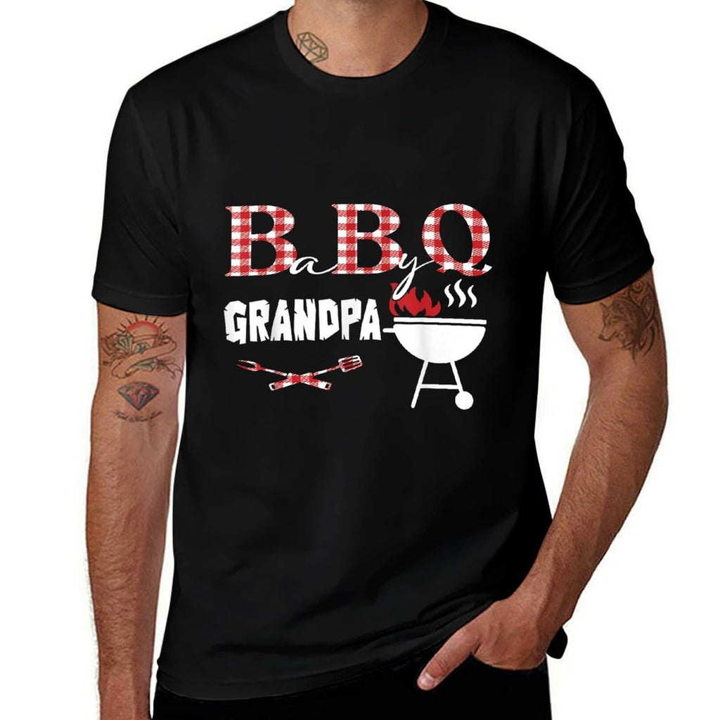 Baby BBQ Grandpa Shower Birthday Party Family Matching Comfortable T-Shirt
