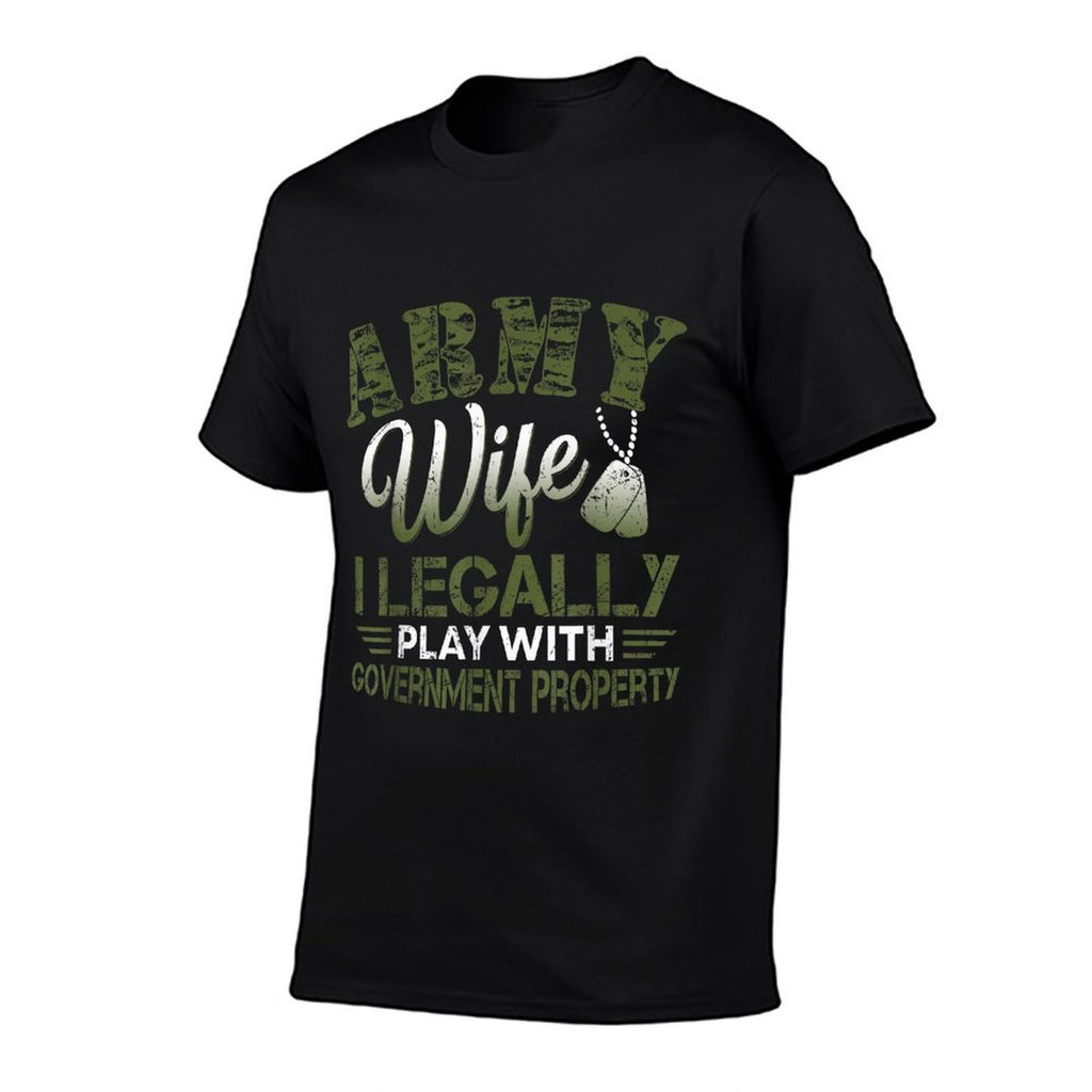 Army Veteran Wife Proud Army Wife Gift  Moisture-wicking T-Shirt