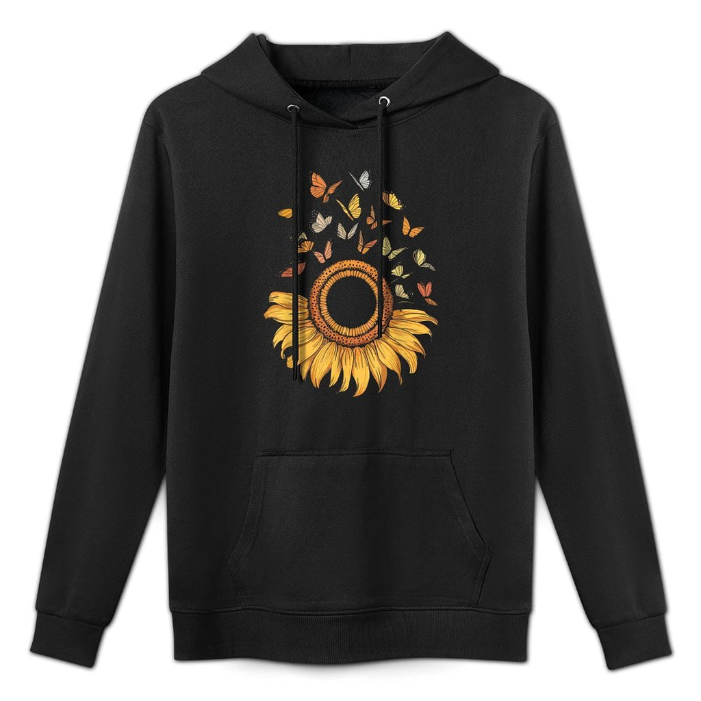 Sunflower Butterfly Versatile Streetwear Hoodie