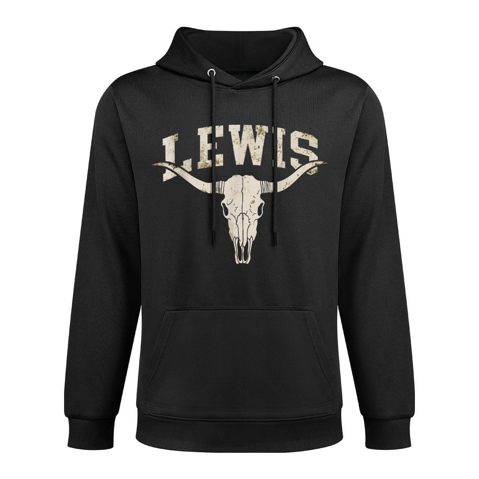 Retro Lewis Personalized Name Gift for Men Women Kid Versatile Streetwear Hoodie