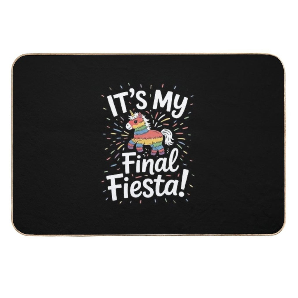 Final Fiesta Bride Bachelorette Party Pinata  Repositionable Bath Mat