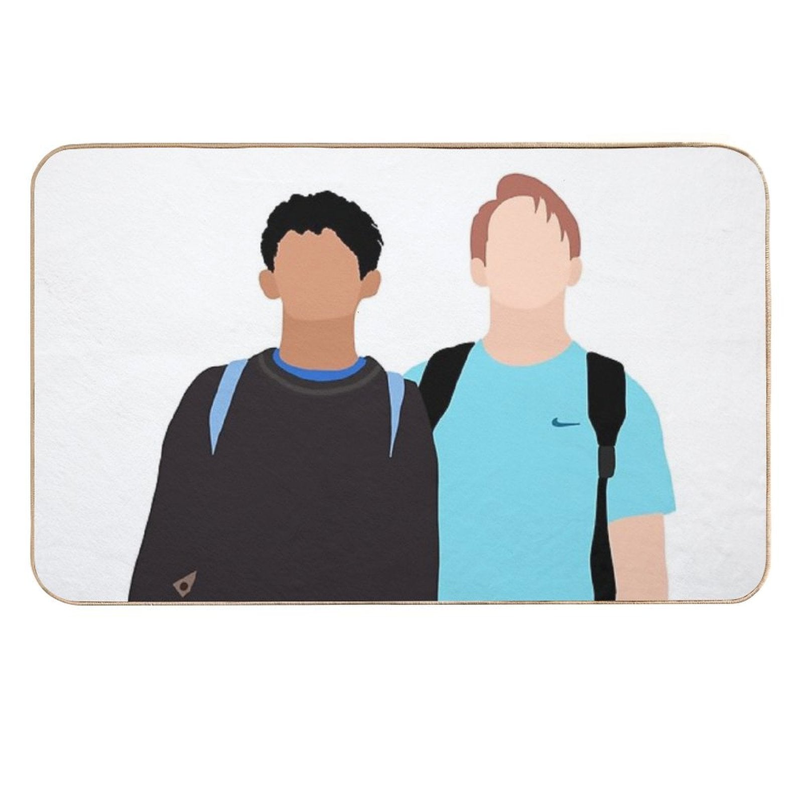 Heartstopper - Nick And Charlie  Odorless Bath Mat