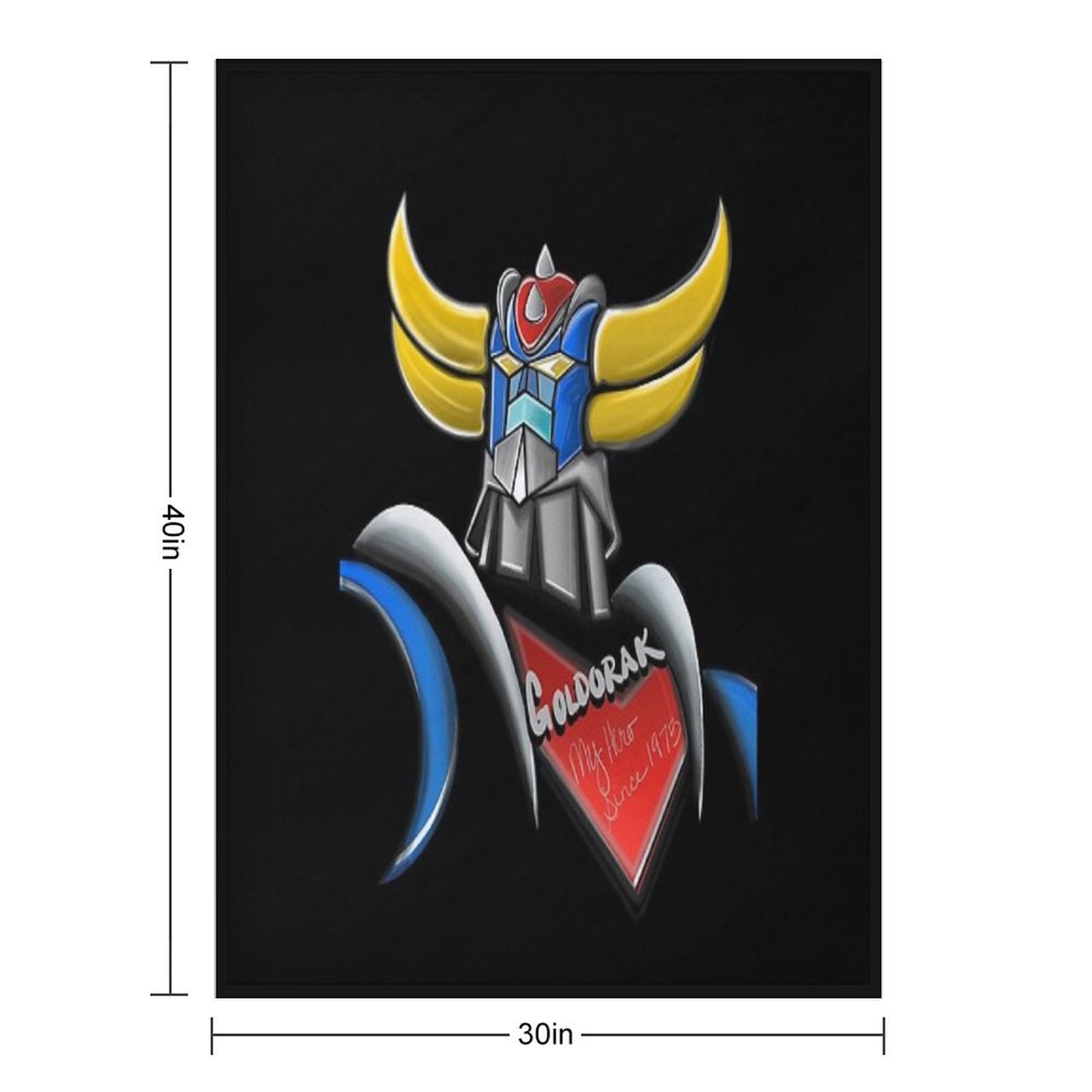 Goldorak, Grendizer, Vintage Goldorak Versatility Throw Blanket