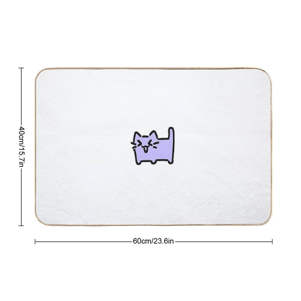 XD Cat - Pastel Violet  Toxin-Free Bath Mat