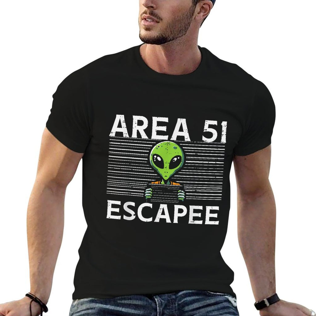 Alien Area 51 Escapee Funny Costume Ufo Men Boys Kids Women  Easy-care T-Shirt