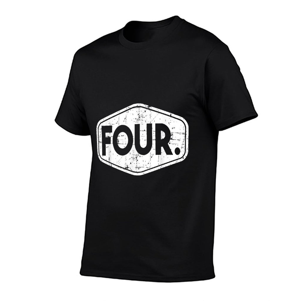 4th Birthday of Boy Or Girl, 4 Years Old, Four  Fade-proof Color T-Shirt