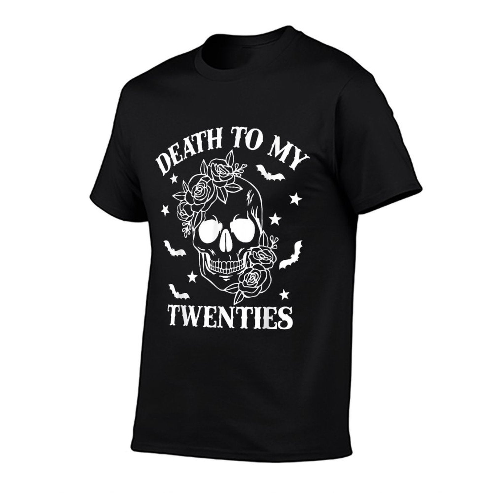 Death To My Twenties 20s 30 Years Old Skull 30th Birthday  Tagless Design T-Shirt
