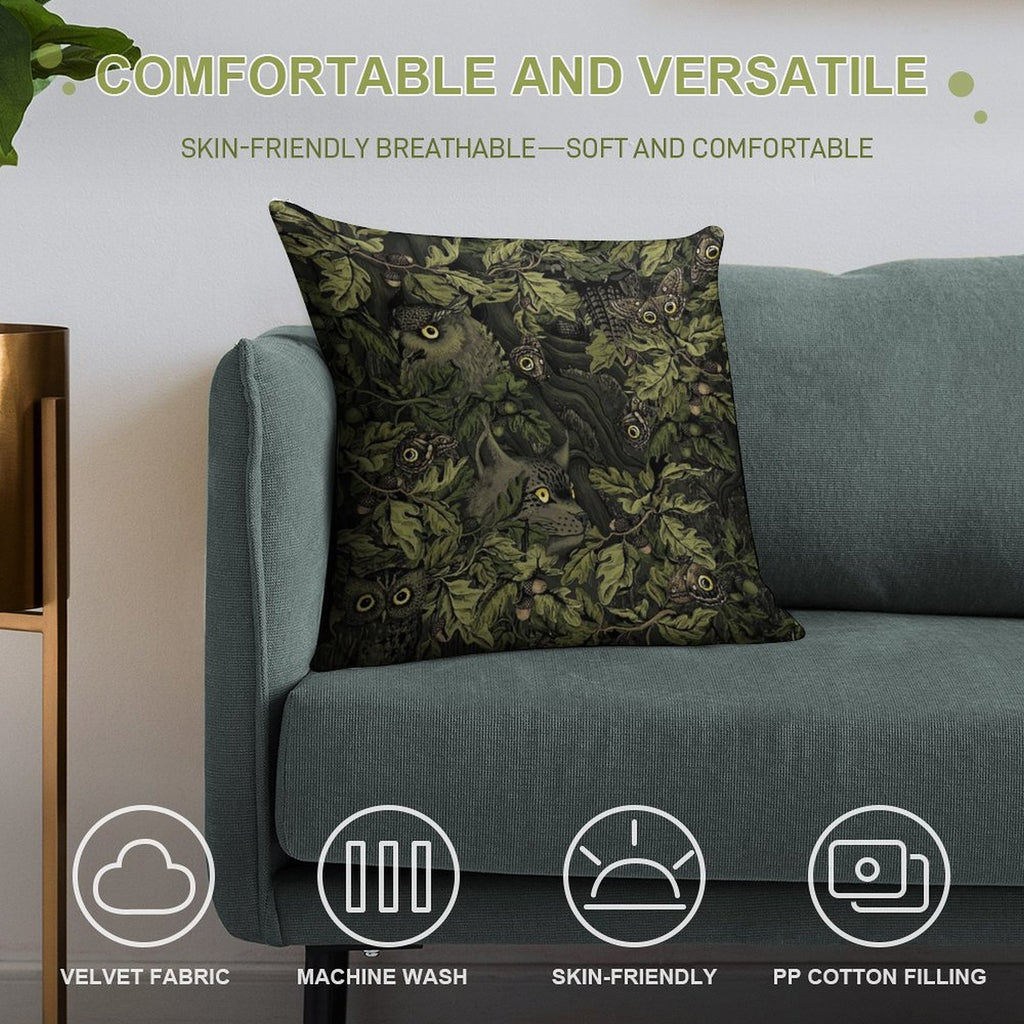 Fit In (olive Green) Soft Ultra-Soft Texture Throw Pillow
