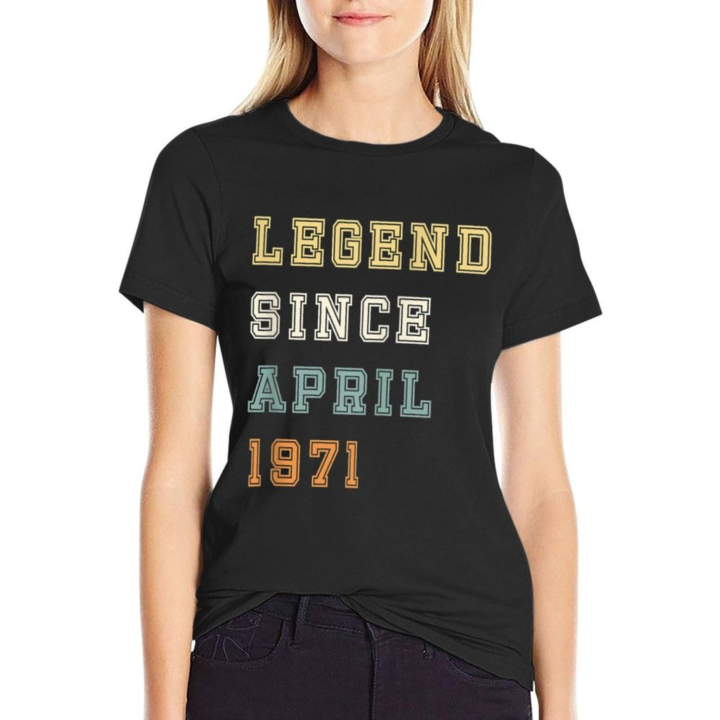Mens April 1971 50th Birthday Legendary  Classic T-Shirt