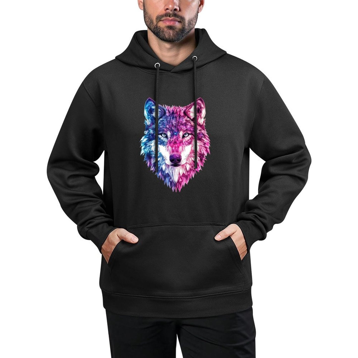 Wolf Fantasy Graphic Versatile Streetwear Hoodie