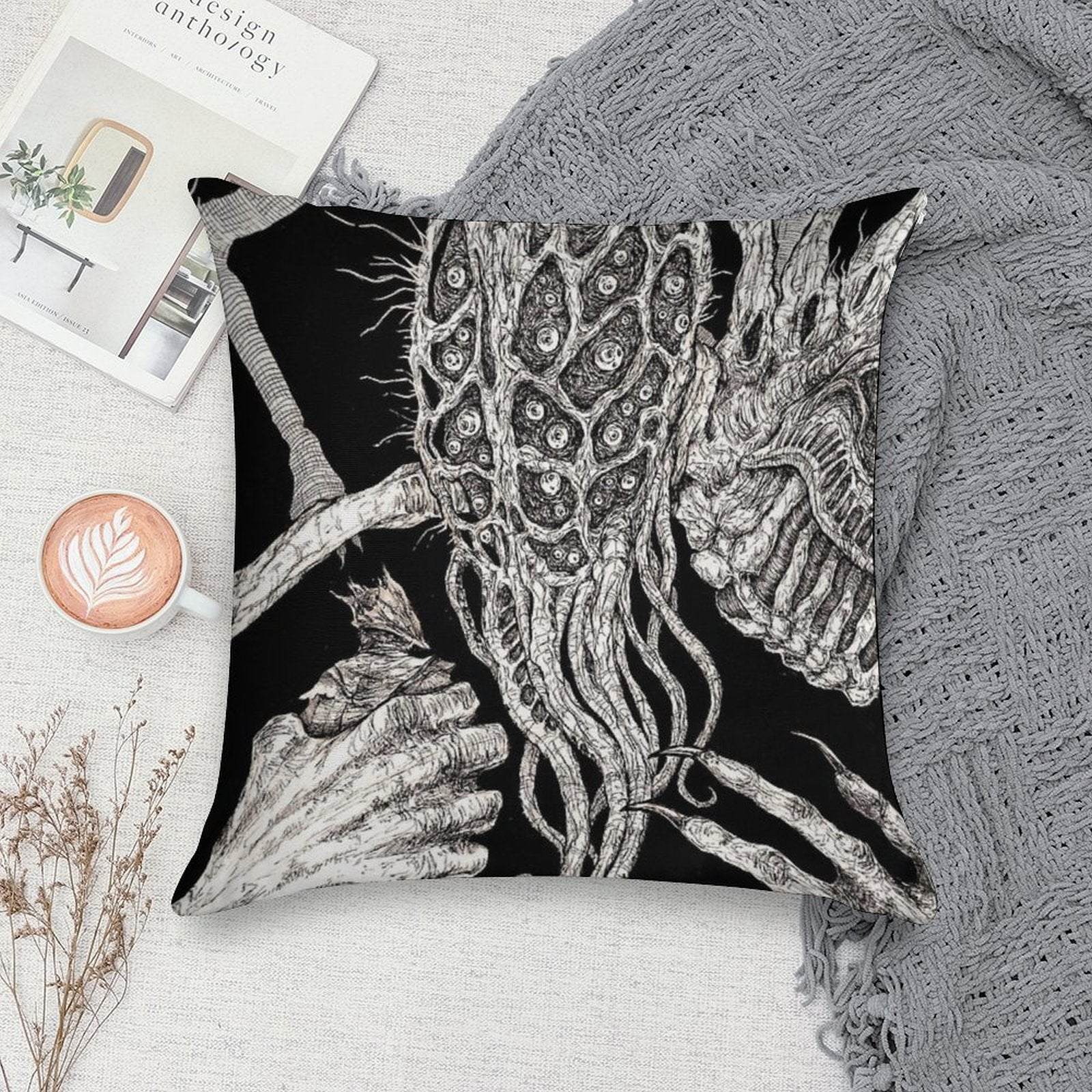 Oh Amygdala Soft Skin-Friendly Throw Pillow