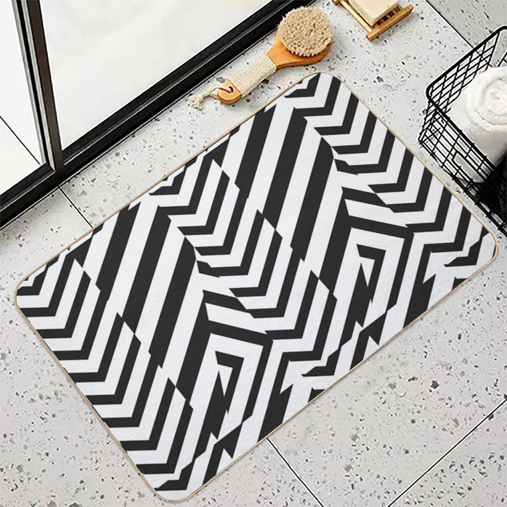 Classic Abstract Football Shirt Manchester  Pet-Safe Bath Mat