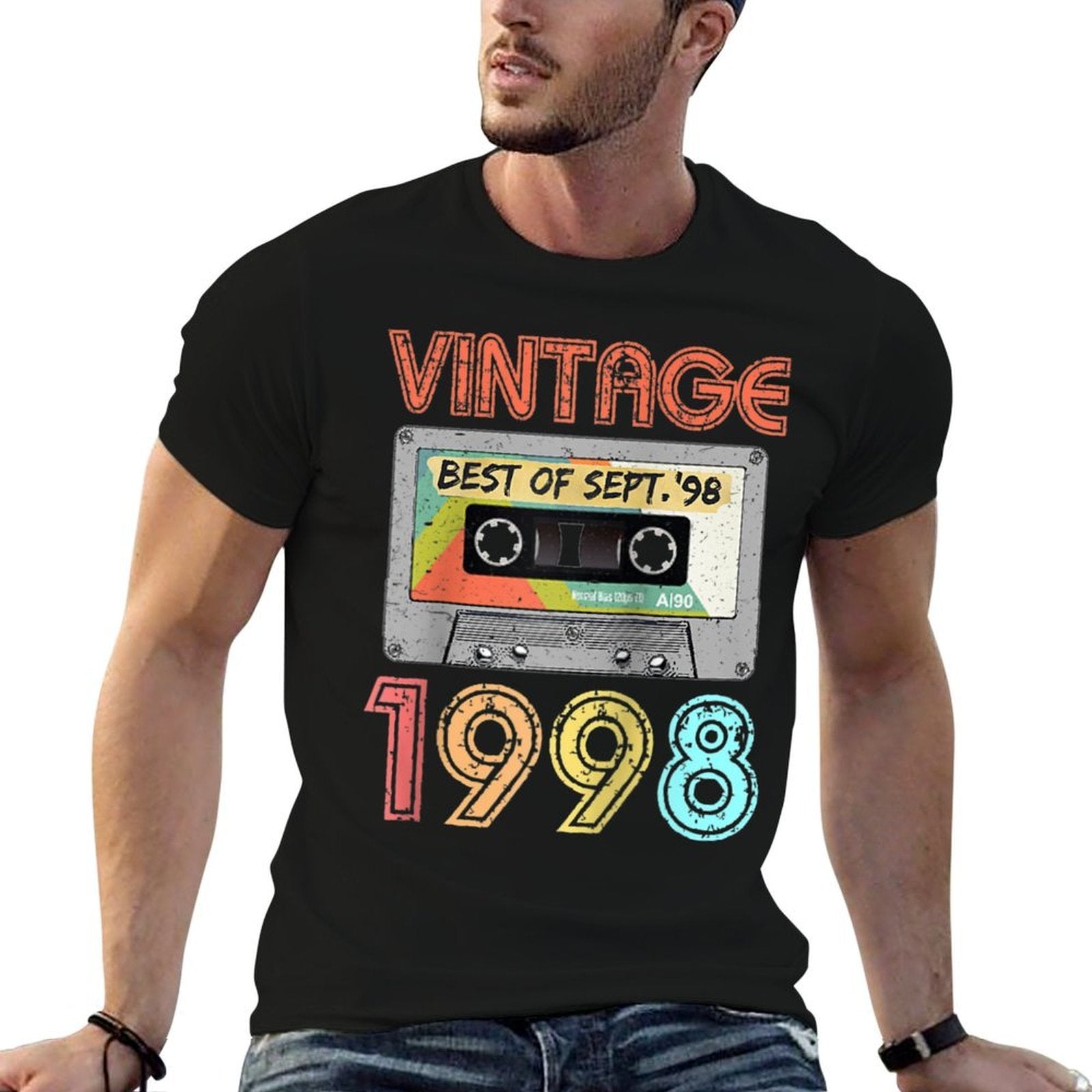 September 1998 21st Birthday Retro Vintage 1998 Raglan Baseball  Relaxed-fit T-Shirt