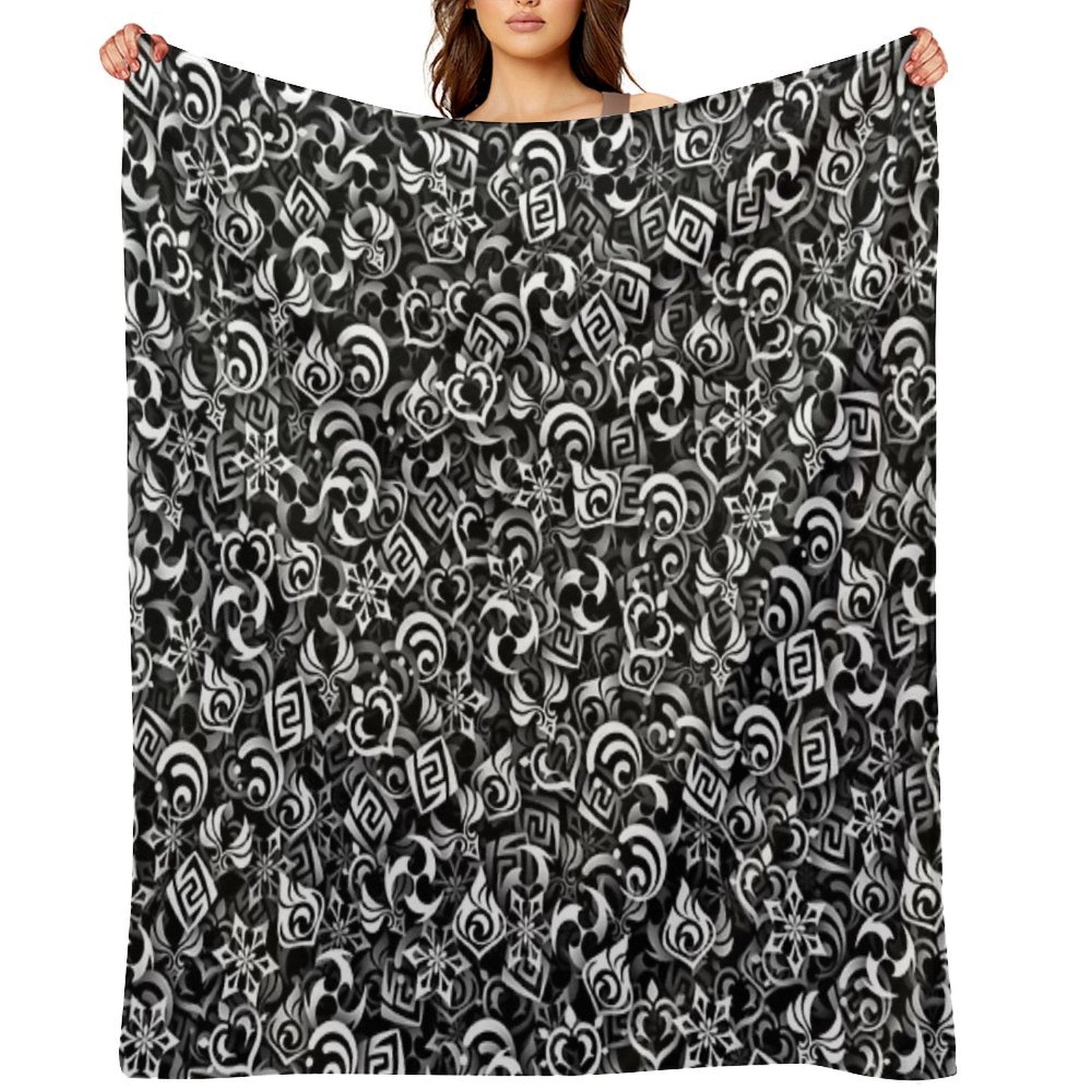 Genshin Impact Elements Versatility Throw Blanket