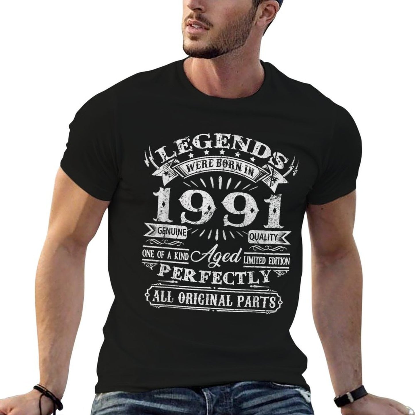 30 Years Old Gifts Legend Were Born In 1991 30th Birthday  Relaxed-fit T-Shirt
