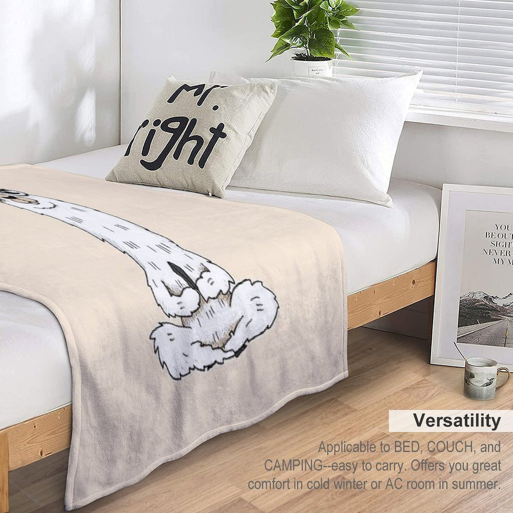 Llama Yoga Pose with Llamaste Quick-dry Throw Blanket