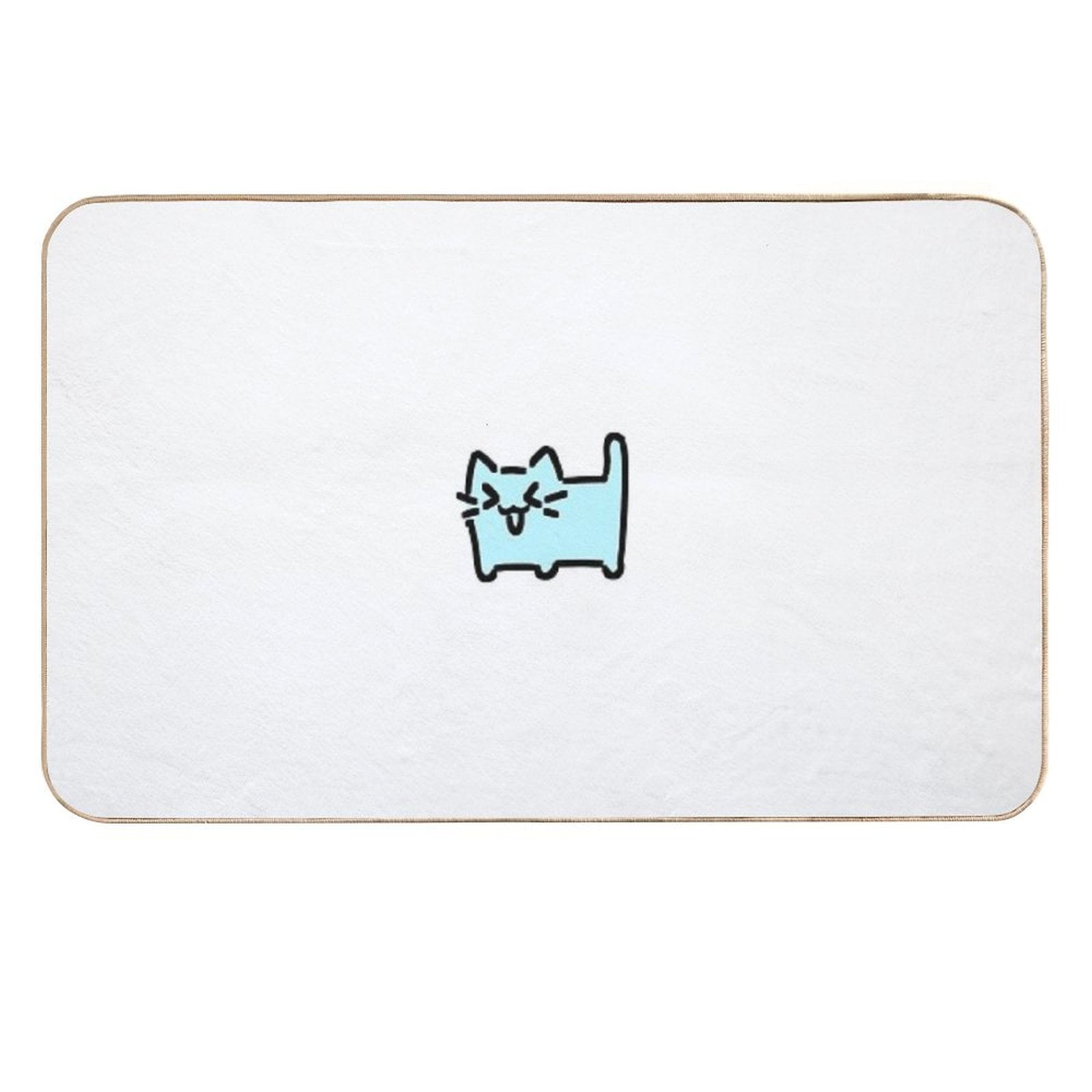 XD Cat - Pastel Blue  Odorless Bath Mat