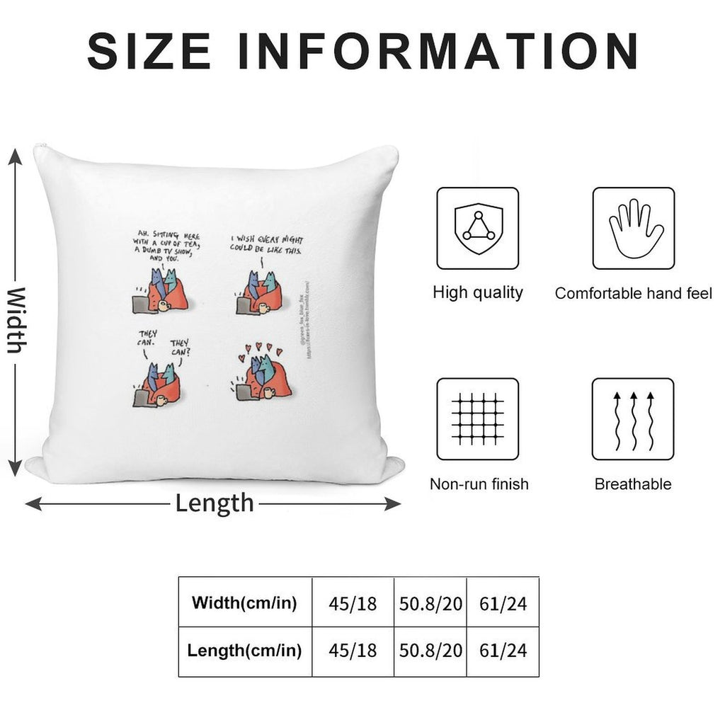 Every Night Soft Decorative Cover Throw Pillow