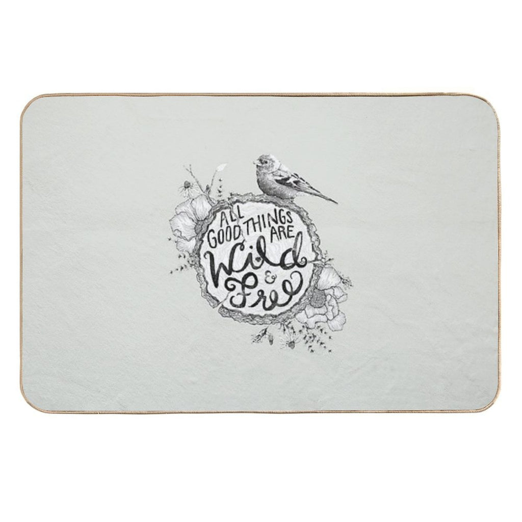 Thoreau Your Life Away  Slip-Resistant Bath Mat