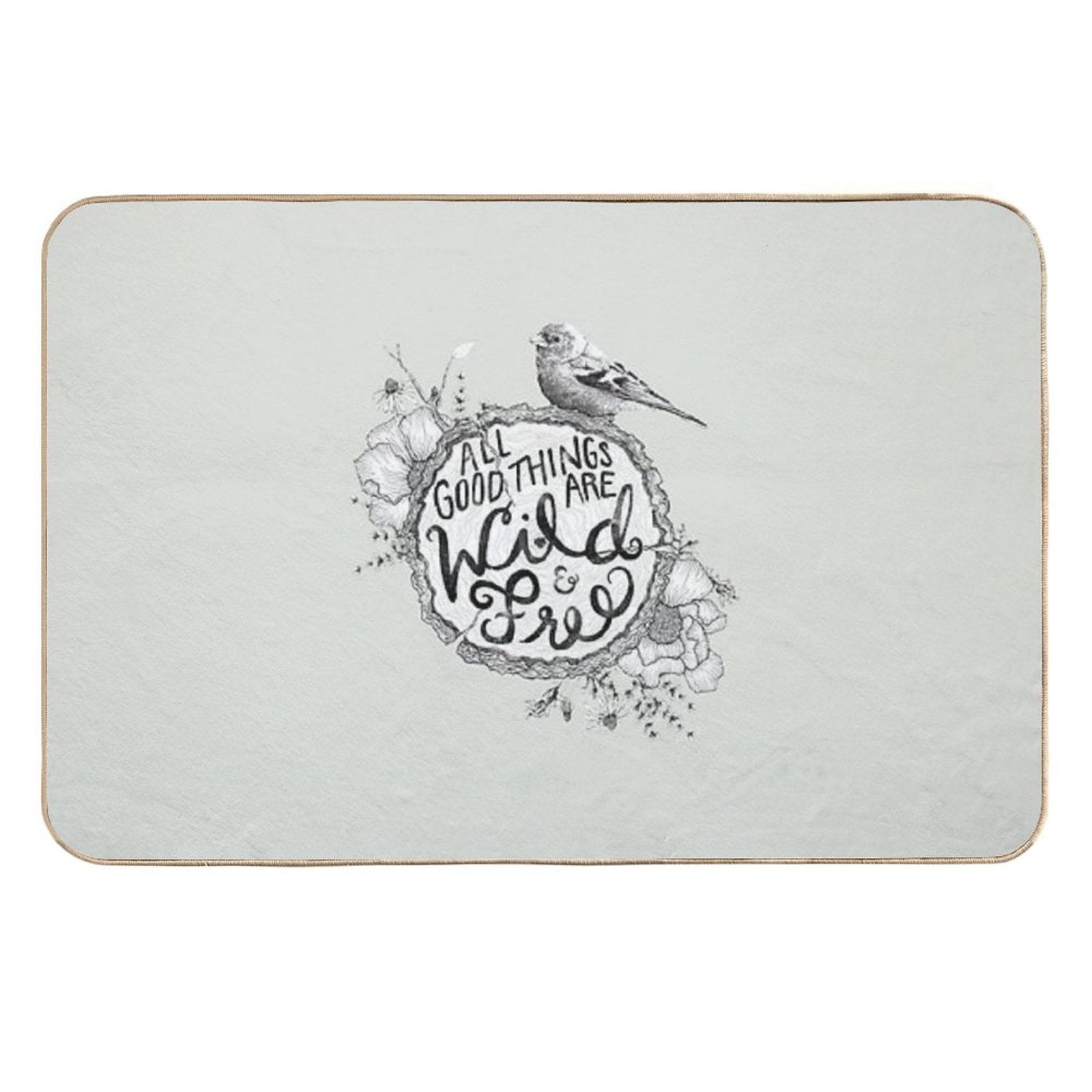 Thoreau Your Life Away  Slip-Resistant Bath Mat