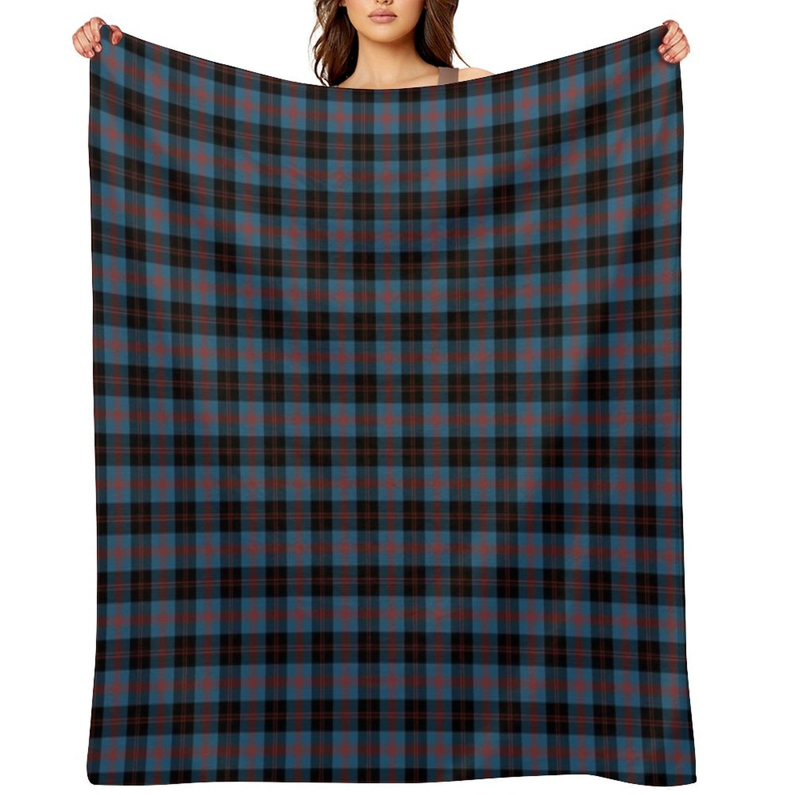 Angus Scotland District Tartan Easy Care Throw Blanket