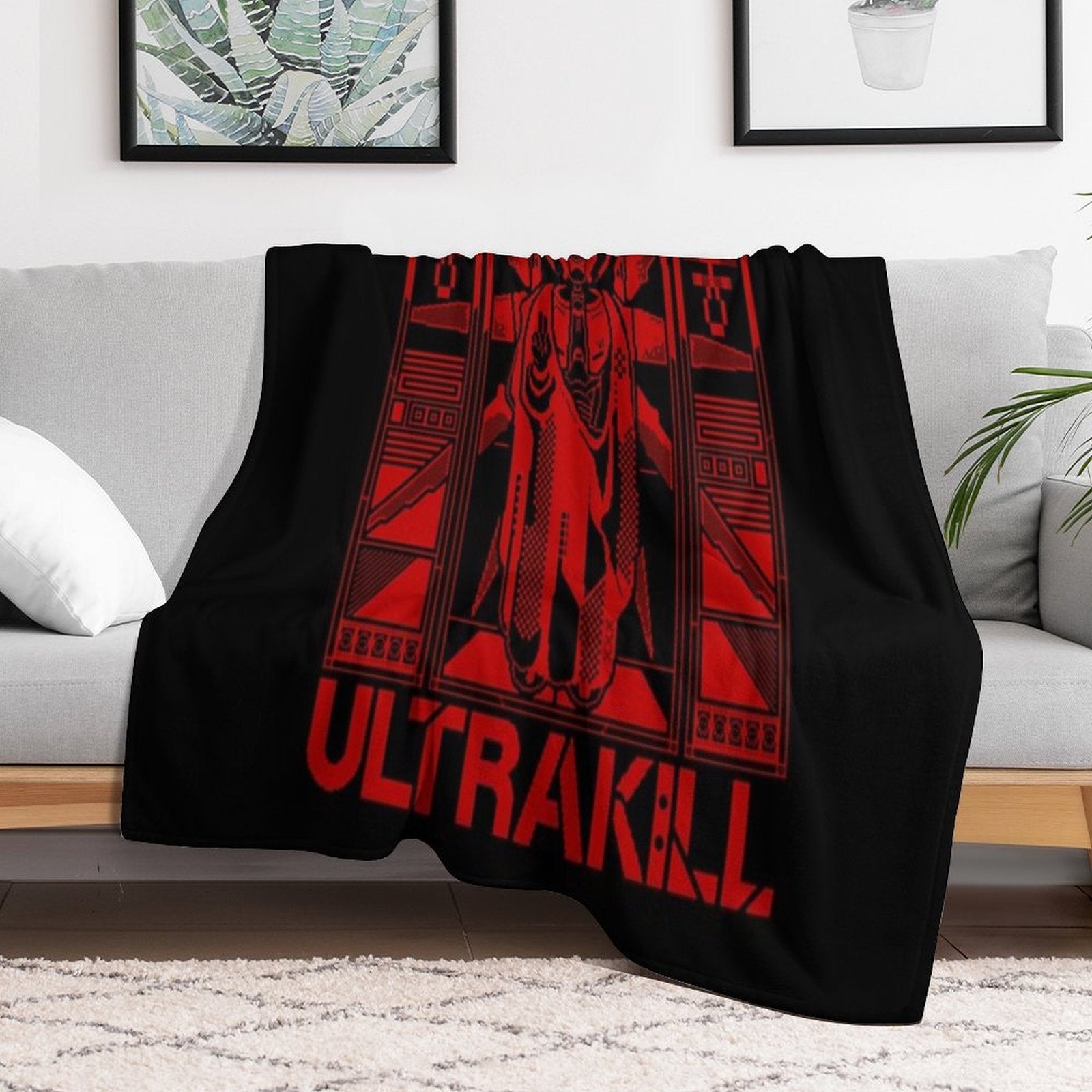 Ultrakill V2 Gabriel Ultrakill Plush Throw Blanket