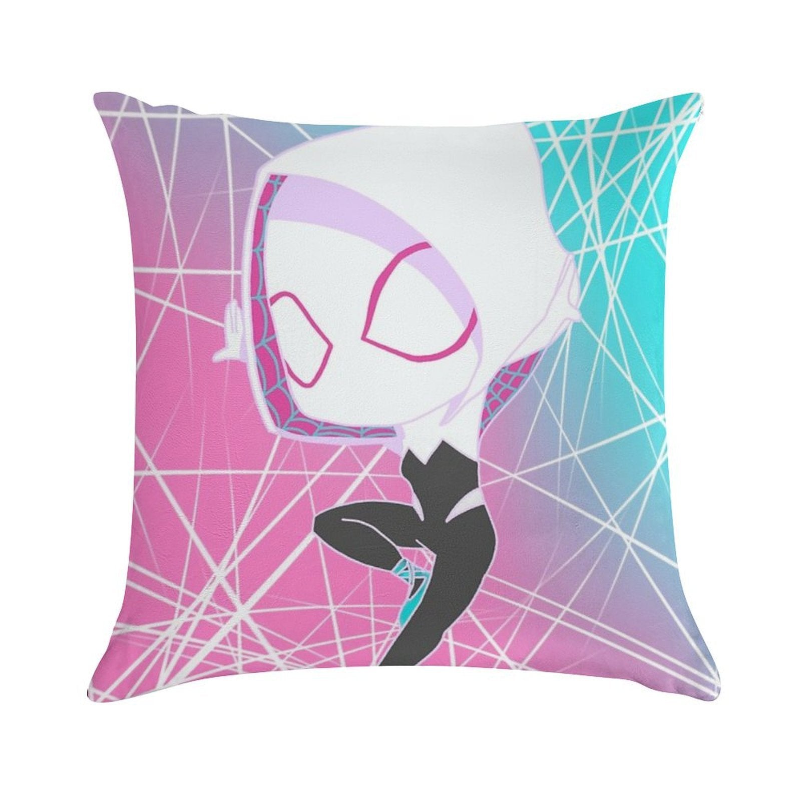 Spider Gwen Soft Decorative Cover Throw Pillow