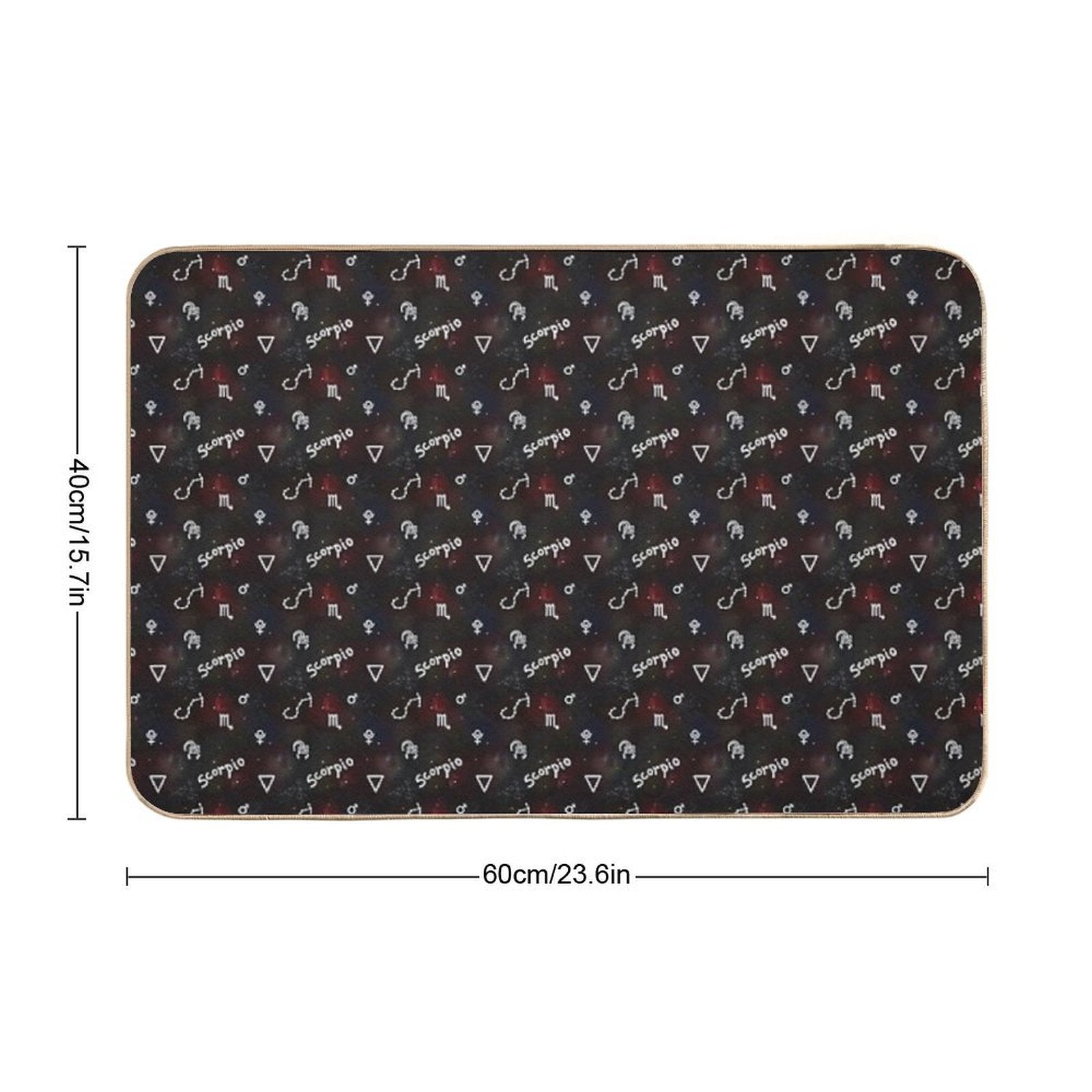 Scorpio Zodiac Sign  Rapid-Drying Bath Mat