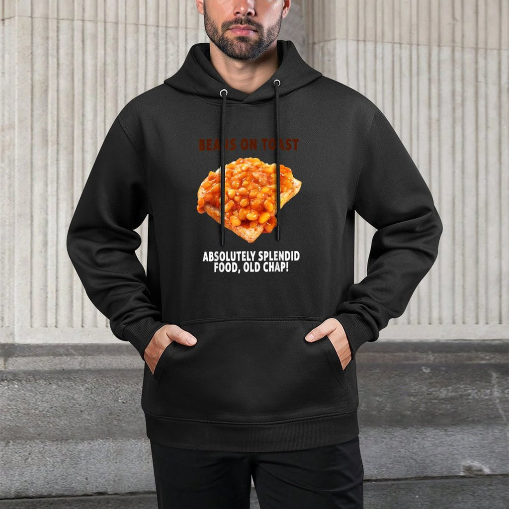 Baked Beans On Toast Outfit Ideas For Men  British Food Relaxed Fit Hoodie