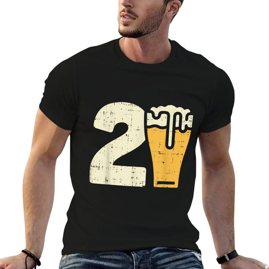 21 Beer 21st Birthday Bday Party Year Old Men Him Gift  Moisture-wicking T-Shirt