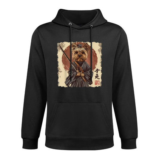 Yorkshire Terrier Yorkie Dog Japanese Art Samurai Ukiyo-e Colorfast Hoodie
