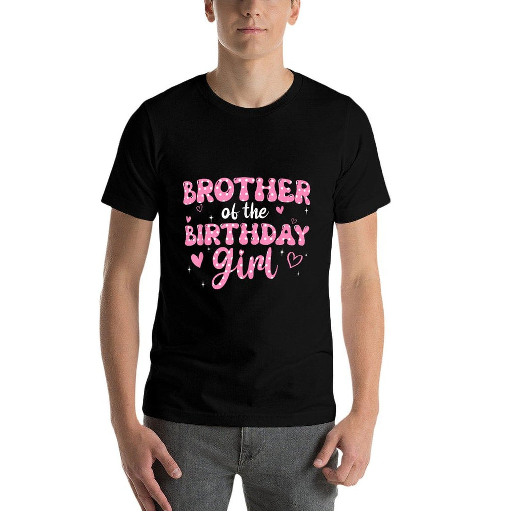 Brother Of The Birthday Pink Girl Matching Family  Versatile T-Shirt