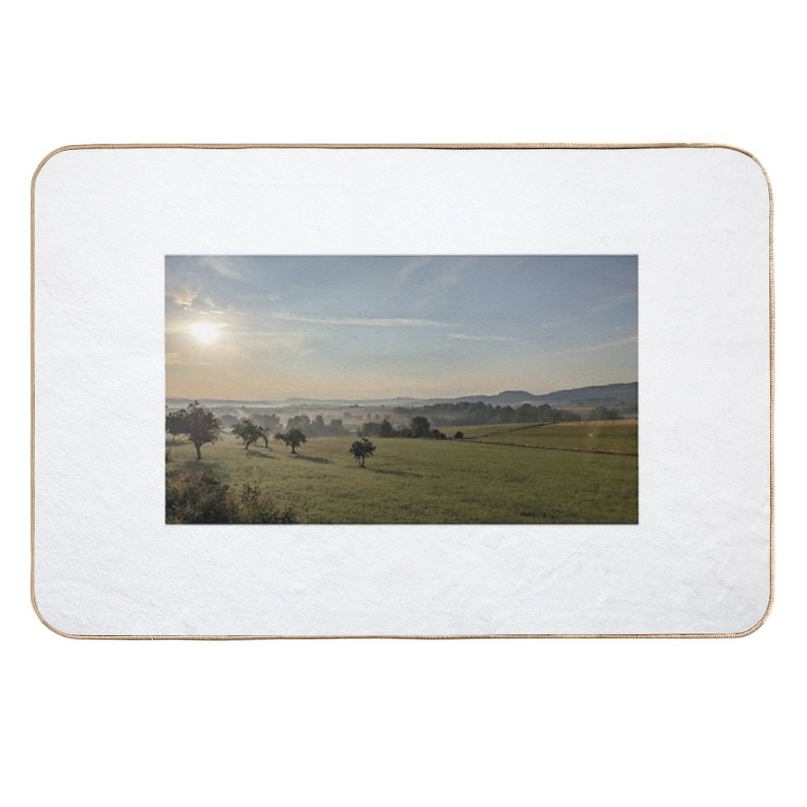Summer Morning on The Albtrauf  Odorless Bath Mat