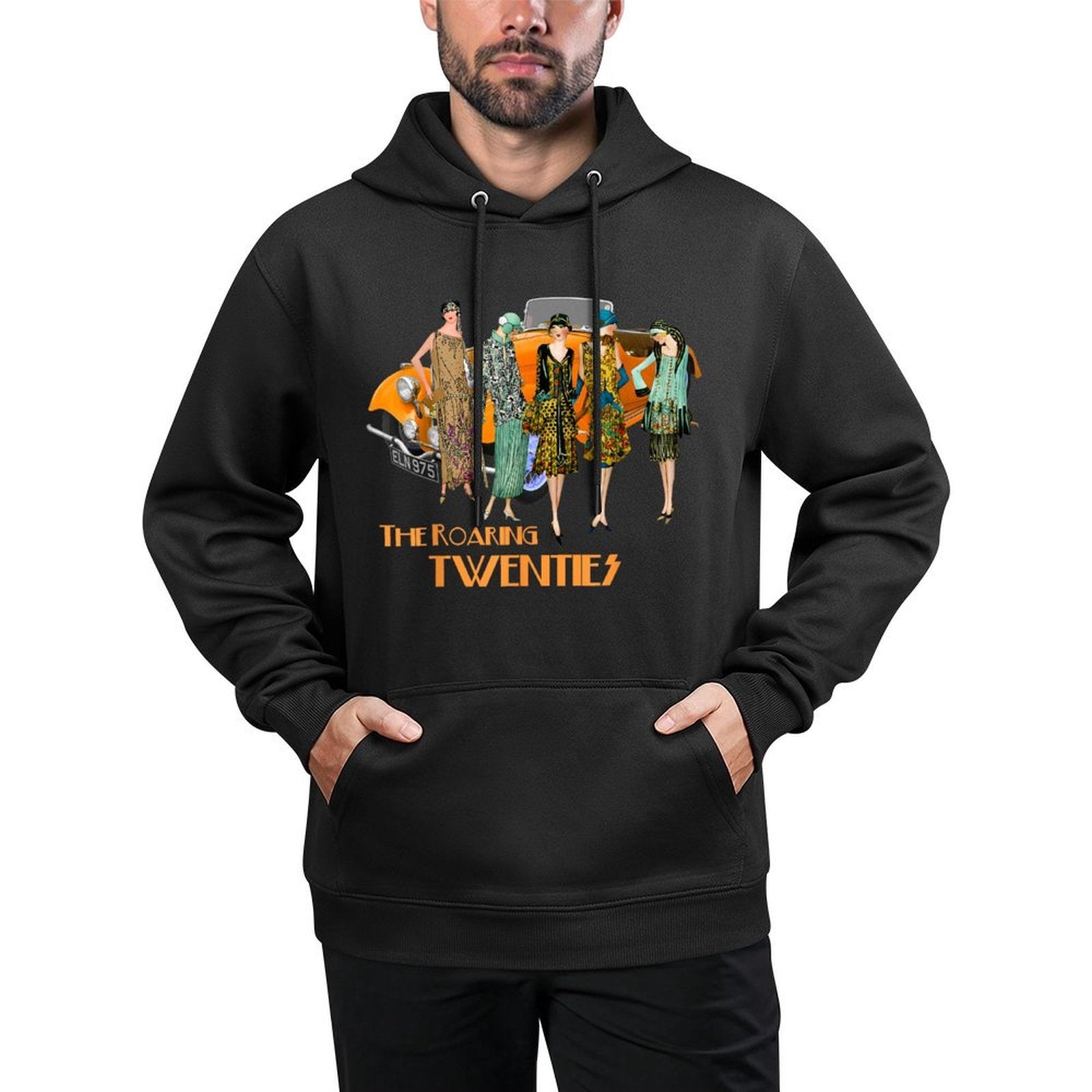 Roaring Twenties Flappers Vintage Classic Car All-Day Comfort Hoodie