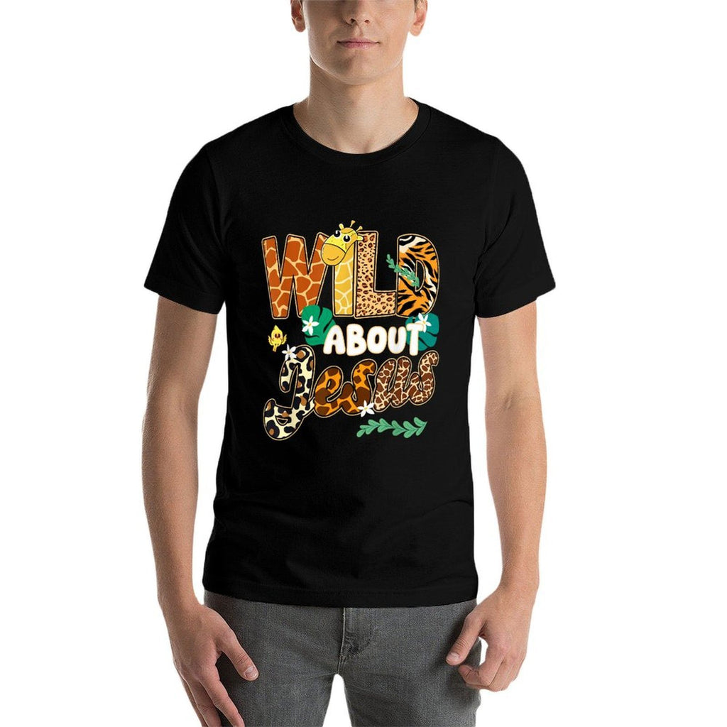 Wild About Jesus Christian Believer Leopard Zebra Print Kids  Affordable Price T-Shirt